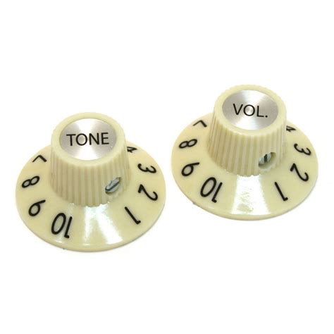 Witch hat style control knobs for jazzmaster